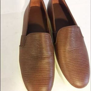Vince Leather brown slip on shoe. Size 10.
